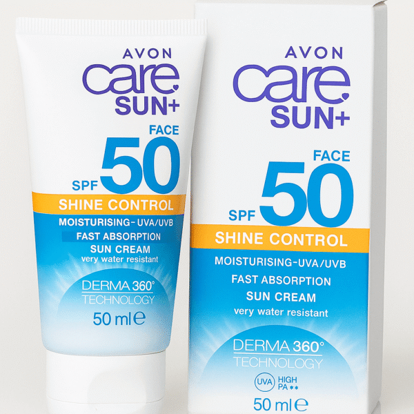 Crème Solaire Visage AVON Care Sun+ SPF 50 – Contrôle de Brillance