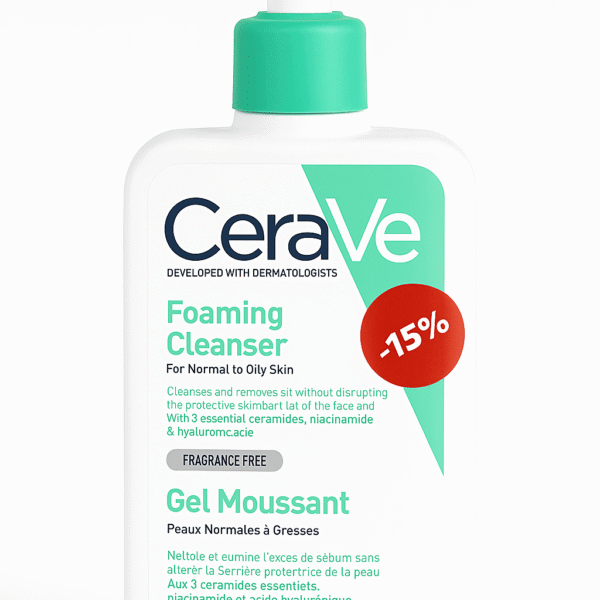 CeraVe Gel Moussant – Peaux normales à grasses – 473 ml