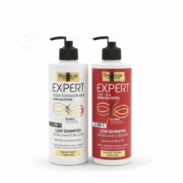 ONECREAM Expert Low Shampoo 3-in-1 بدون سلفات