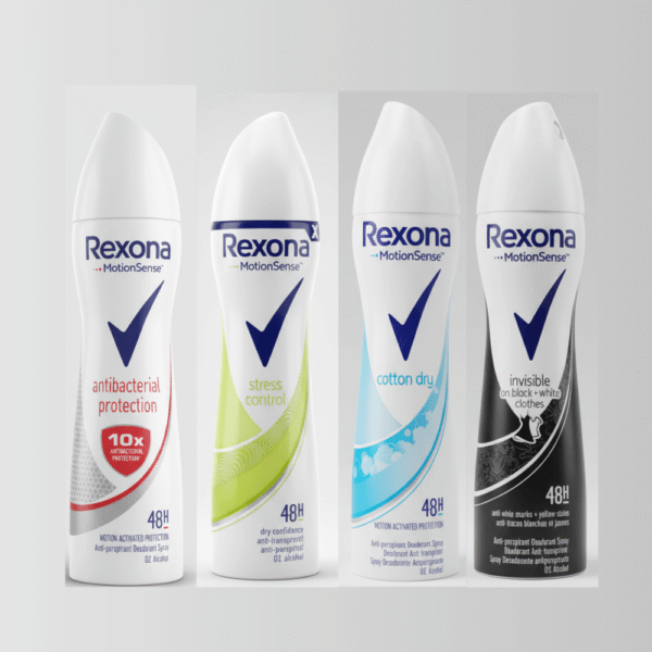 Rexona MotionSense | مزيل عرق بتقنية الحماية بالحركة | حماية 48 ساعة من التعرق والرائحة