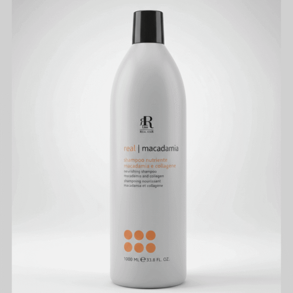 Shampooing Derogo à la Macadamia et au Collagène – ترطيب عميق ولمعان طبيعي للشعر الجاف والتالف | حجم 1000 مل