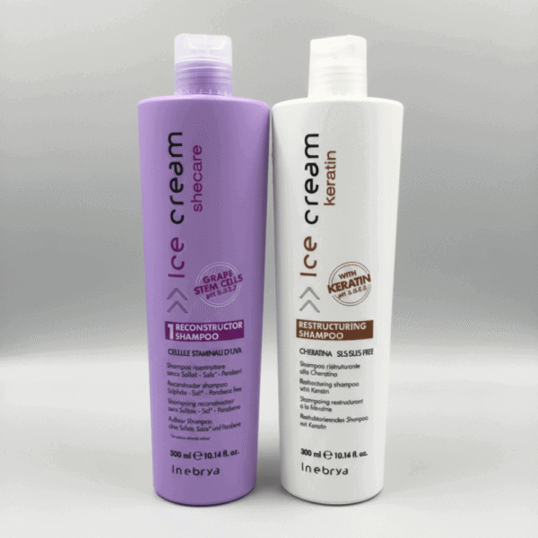 Ice Cream Shampoo – تركيبة بدون سلفات بالكيراتين والخلايا الجذعية | نعومة ولمعان من أول استعمال