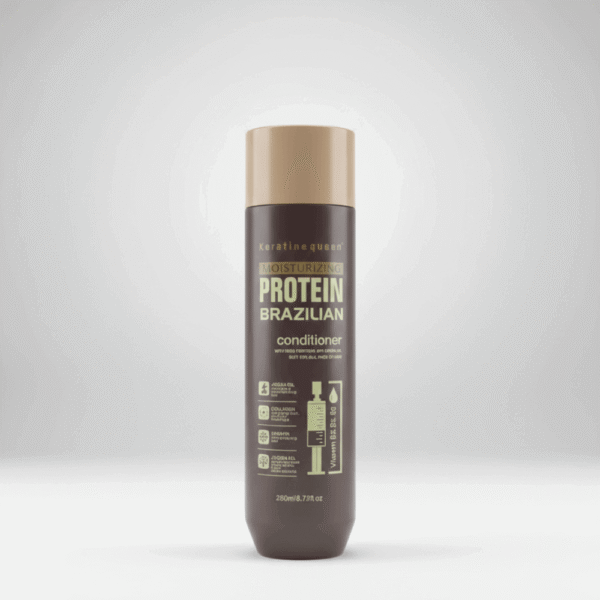 Keratine Queen – بلسم البروتين البرازيلي لترطيب وإصلاح الشعر – بزيت الأرغان والكيراتين والكولاجين | نعومة ولمعان فوري