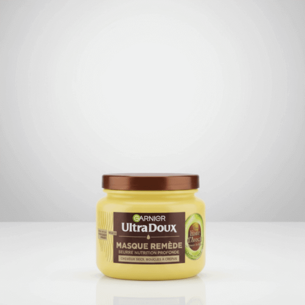 Masque Garnier Ultra Doux à l’Avocat et au Karité – علاج غذائي عميق للشعر الجاف والمجعد