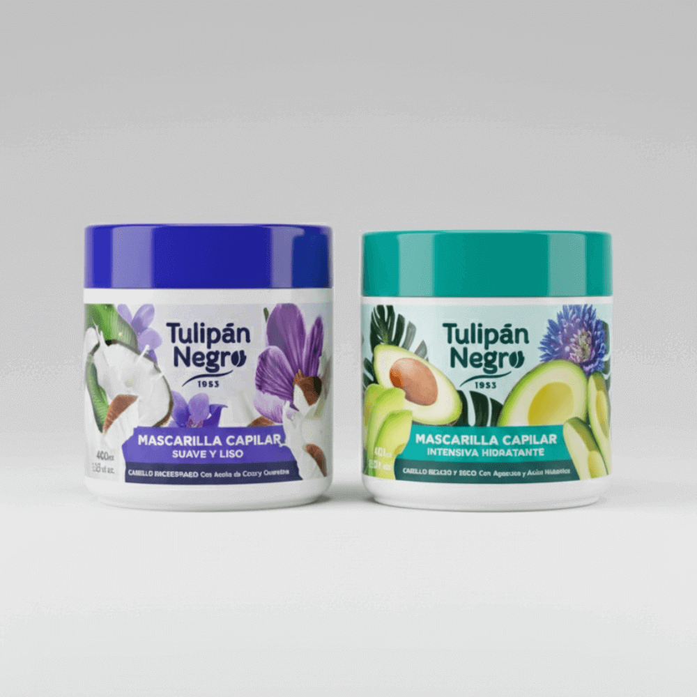 سلسلة ماسكات الشعر توليبان نيجرو 1953 | Tulipán Negro 1953 Hair Masks