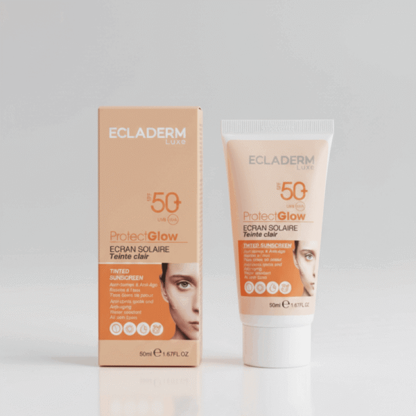 Ecladerm Protect Glow SPF50+ واقي شمس ملون تفتيح طبيعي | Prikado شراء من