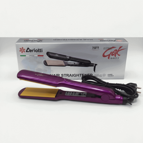 Lisseur Leriotti Super Gek 6677 Nano Argent 750°F | Ions Négatifs Professionnel Maroc - Prikado