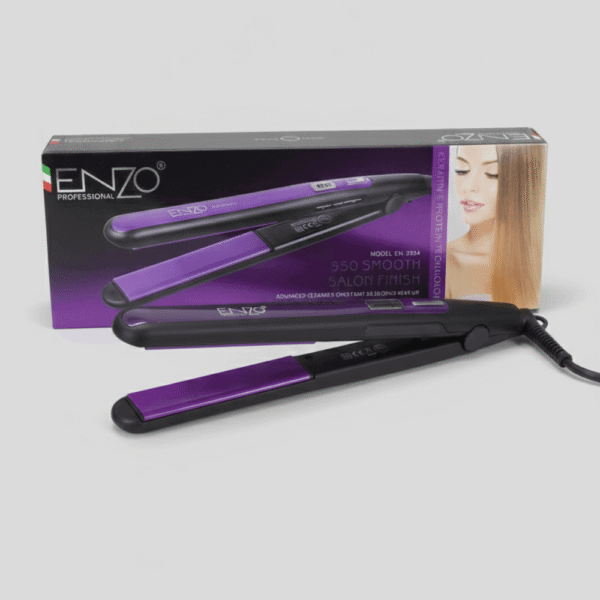 Lisseur ENZO EN-3334 Céramique Tourmaline | Lissage Professionnel Maroc - Prikado