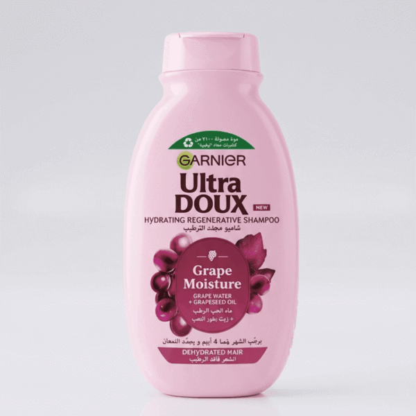 Shampoo Garnier Ultra Doux Grape Moisture لترطيب الشعر الجاف – Prikado