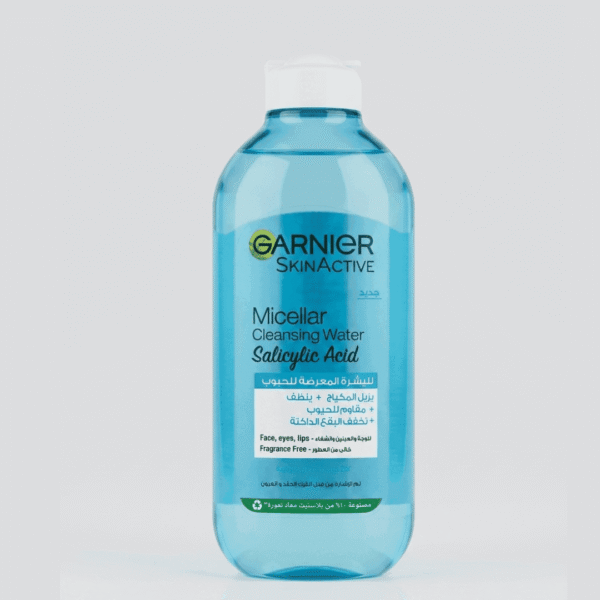 Eau Micellaire Garnier Acide Salicylique – ماء ميسيلار لمحاربة الحبوب وتنظيف البشرة | Prikado